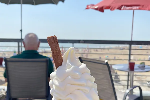 Glacé essen in Broadstairs